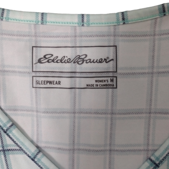 Eddie Bauer Women's Mint Green‎ 2 Piece Pajama Sleep Set M - Picture 4 of 6